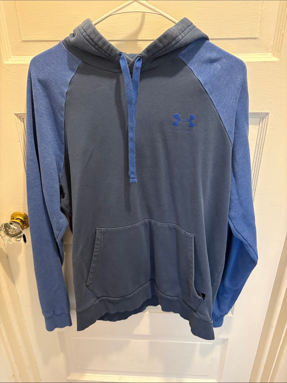 Under Armour Two-Tone Blue Hooded Pullover